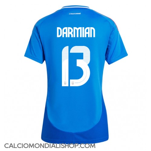 Maglie da calcio Italia Matteo Darmian #13 Prima Maglia Femminile Europei 2024 Manica Corta